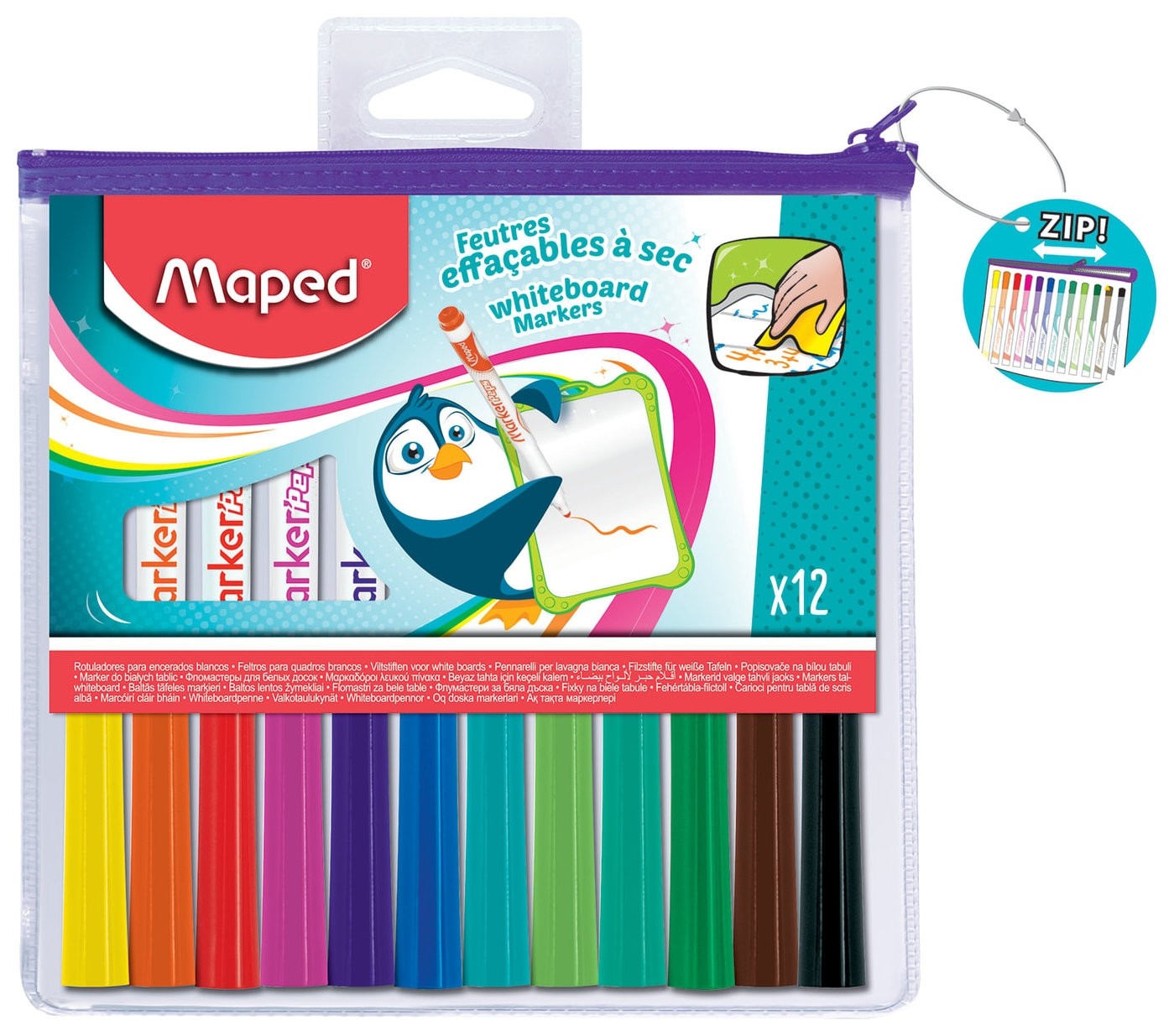 Маркеры для доски Maped, набор 12 шт., "Marker Pep's", круглый наконечник, 1,5 мм, Желтый;зеленый;коричневый;красный;оранжевый;розовый;синий;фиолетовый;черный
Маркеры для доски Maped, набор 12 шт., "Marker Pep's", круглый наконечник, 1,5 мм, Желтый;зеленый;коричневый;красный;оранжевый;розовый;синий;фиолетовый;черный