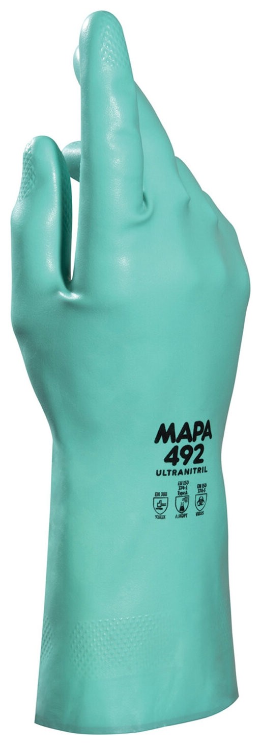 Перчатки нитриловые MAPA Ultranitril 492, хлопчатобумажное напыление, размер 10 (XL), зеленые
Перчатки нитриловые MAPA Ultranitril 492, хлопчатобумажное напыление, размер 10 (XL), зеленые