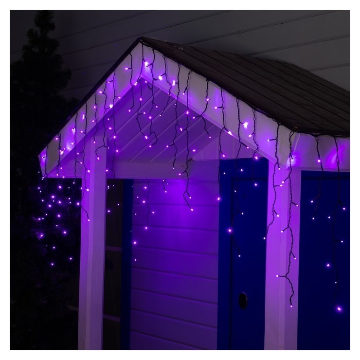 Гирлянда "Бахрома" 3 х 0.6 м, Ip44, тёмная нить, 160 Led, свечение фиолетовое, 220 В
Гирлянда "Бахрома" 3 х 0.6 м, Ip44, тёмная нить, 160 Led, свечение фиолетовое, 220 В