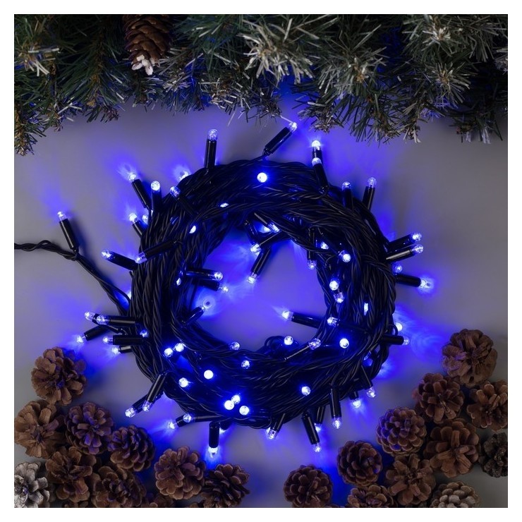 Гирлянда "Нить" 10 м, Ip65, тёмная нить, 100 Led, свечение синее, мерцание белым, 220 В
Гирлянда "Нить" 10 м, Ip65, тёмная нить, 100 Led, свечение синее, мерцание белым, 220 В