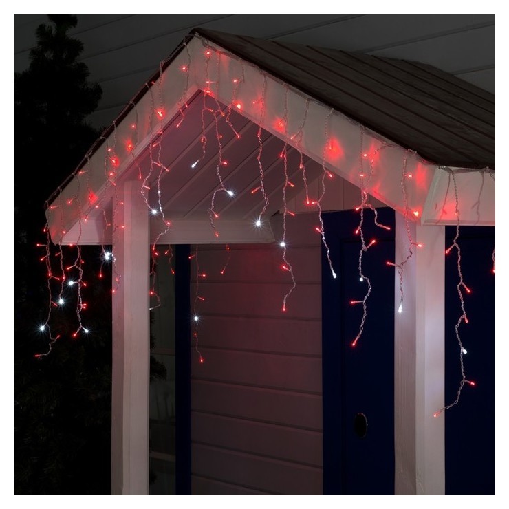 Гирлянда "Бахрома" 3 х 0.6 м, Ip44, прозрачная нить, 160 Led, свечение красное, мерцание белым, 220 В
Гирлянда "Бахрома" 3 х 0.6 м, Ip44, прозрачная нить, 160 Led, свечение красное, мерцание белым, 220 В