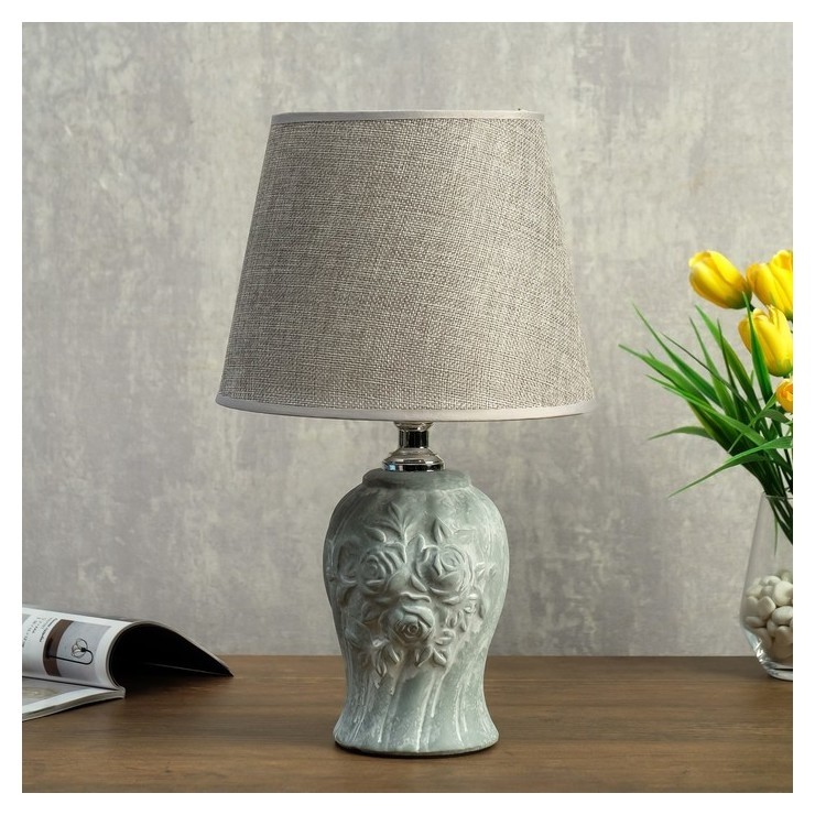 Лампа настольная 08940/1 E14 40вт серый ,5х19,5х32 см
Лампа настольная 08940/1 E14 40вт серый ,5х19,5х32 см