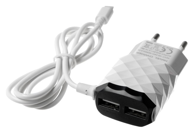 Сетевое зарядное устройство Luazon Lcc-25, 2 Usb, 1 A, Lightning, цвет черно-белое, Чёрный
Сетевое зарядное устройство Luazon Lcc-25, 2 Usb, 1 A, Lightning, цвет черно-белое, Чёрный