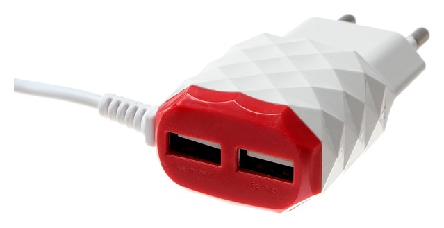 Сетевое зарядное устройство Luazon Lcc-25, 2 Usb, 1 А, Micro Usb, красно-белое, Красный
Сетевое зарядное устройство Luazon Lcc-25, 2 Usb, 1 А, Micro Usb, красно-белое, Красный