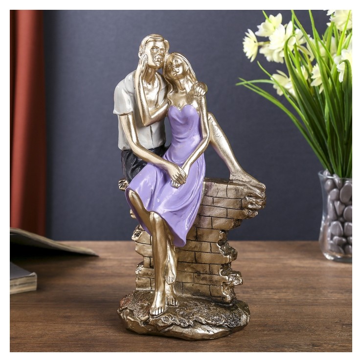 Сувенир полистоун "Романтичная пара на кирпичной изгороди" 23,5х14,5х8 см, Разноцветный 
Сувенир полистоун "Романтичная пара на кирпичной изгороди" 23,5х14,5х8 см, Разноцветный