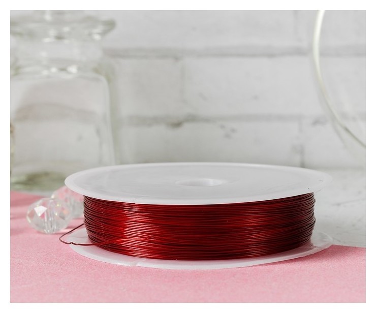 Проволока для бисероплетения D= 0,4 мм, длина 30 м, цвет красный
Проволока для бисероплетения D= 0,4 мм, длина 30 м, цвет красный