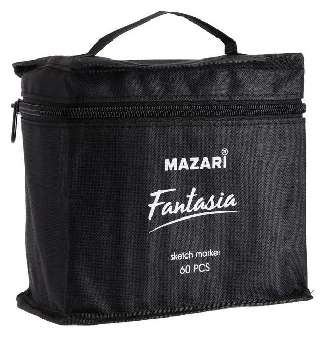 Маркер худож набор Mazari Fantasia 60цв (2ст:пулевид3.0/клиновид6.2) текстильный чехол, Разноцветный
Маркер худож набор Mazari Fantasia 60цв (2ст:пулевид3.0/клиновид6.2) текстильный чехол, Разноцветный