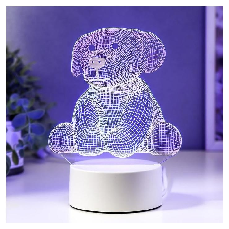 Светильник "Плюшевая собачка" LED RGB от сети 
Светильник "Плюшевая собачка" LED RGB от сети