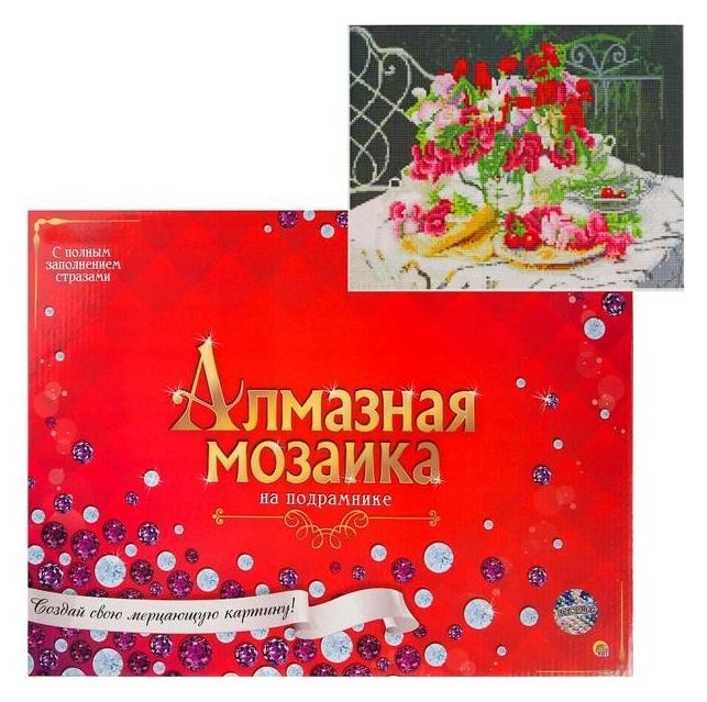 Алмазная мозаика 40х50 см, с подрамником, с полным заполнением, 31 цвет «Букет в саду»
Алмазная мозаика 40х50 см, с подрамником, с полным заполнением, 31 цвет «Букет в саду»