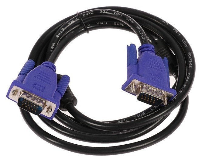 Кабель видео Ritmix Rcc-071, Vga(M)-vga(m), 1.8 м, черный 
Кабель видео Ritmix Rcc-071, Vga(M)-vga(m), 1.8 м, черный