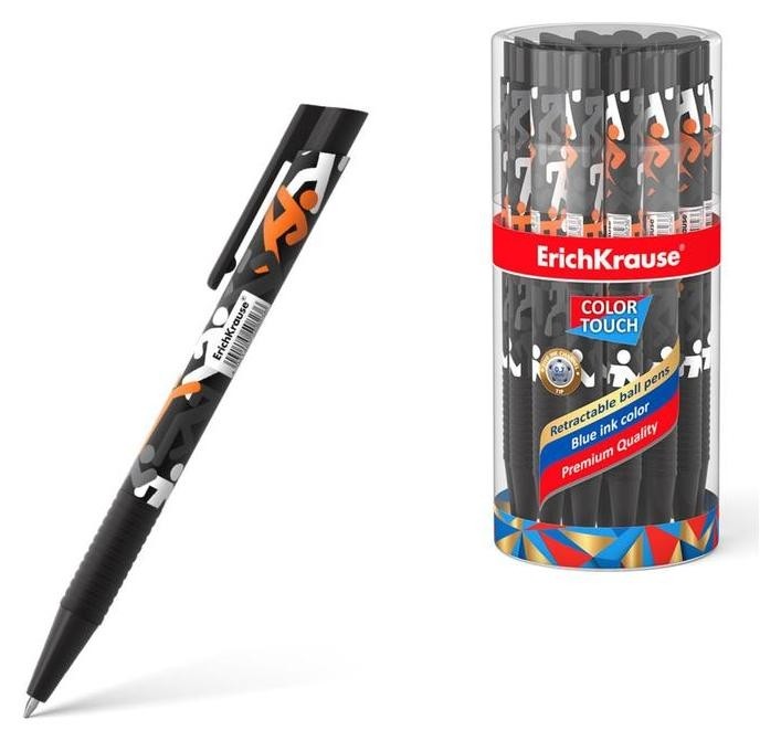 Ручка шариковая автомат Erichkrause Colortouch Walkers, узел 0.7мм, чернила/синие 50823
Ручка шариковая автомат Erichkrause Colortouch Walkers, узел 0.7мм, чернила/синие 50823