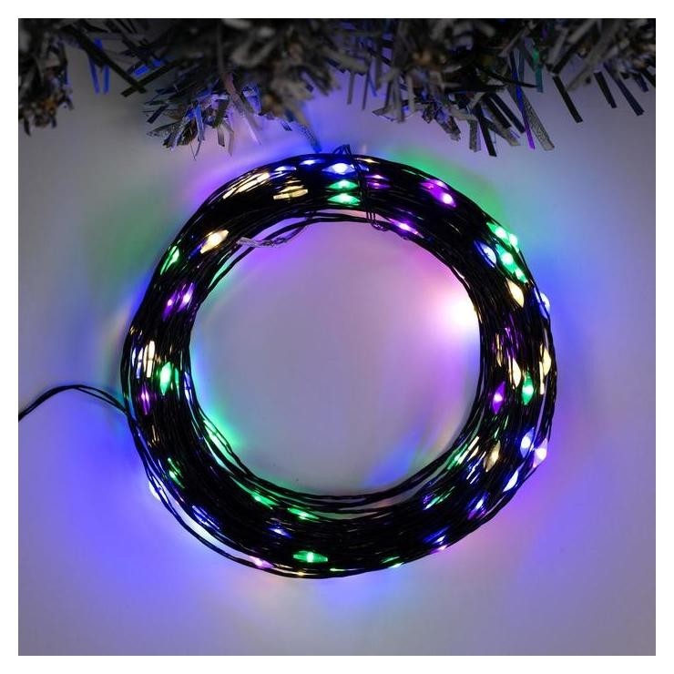 Гирлянда "Нить" 20 м роса, Ip20, чёрная нить, 200 Led, свечение мульти, фиксинг, 12 В
Гирлянда "Нить" 20 м роса, Ip20, чёрная нить, 200 Led, свечение мульти, фиксинг, 12 В