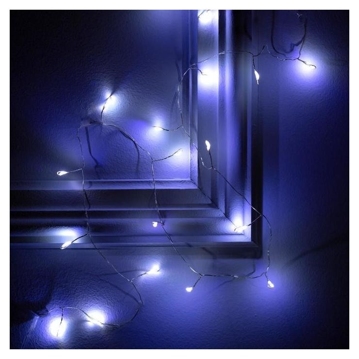Гирлянда "Мишура" 1 м роса, Ip20, серебристая нить, 20 Led, свечение белое, фиксинг, 2 х Cr2032
Гирлянда "Мишура" 1 м роса, Ip20, серебристая нить, 20 Led, свечение белое, фиксинг, 2 х Cr2032