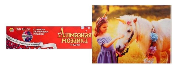 Алмазная мозаика с полным заполнением, без подрамника, 30 × 40 см «Девочка и единорог»
Алмазная мозаика с полным заполнением, без подрамника, 30 × 40 см «Девочка и единорог»