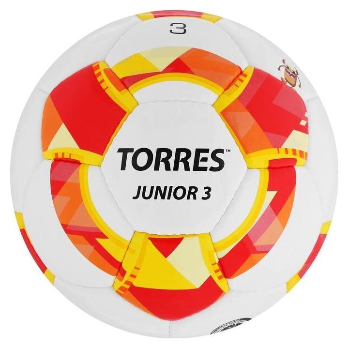 Мяч футбольный Torres Junior-3, размер 3, вес 270-290 г, глянцевый ПУ, 3 слоя, 32 панели, ручная сшивка, цвет белый/красный/жёлтый
Мяч футбольный Torres Junior-3, размер 3, вес 270-290 г, глянцевый ПУ, 3 слоя, 32 панели, ручная сшивка, цвет белый/красный/жёлтый