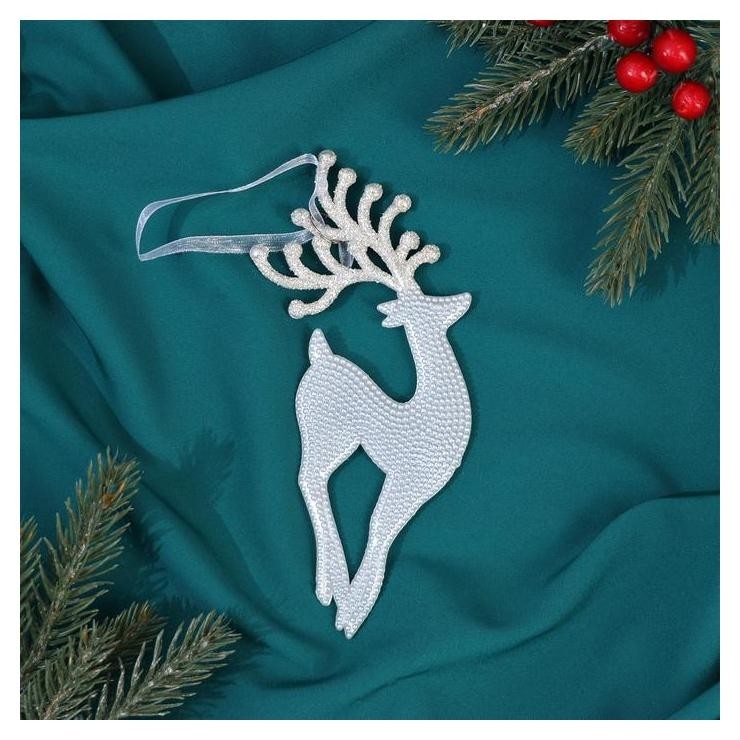 Украшение ёлочное "Олень изящный рога блеск" 8х18 см 
Украшение ёлочное "Олень изящный рога блеск" 8х18 см