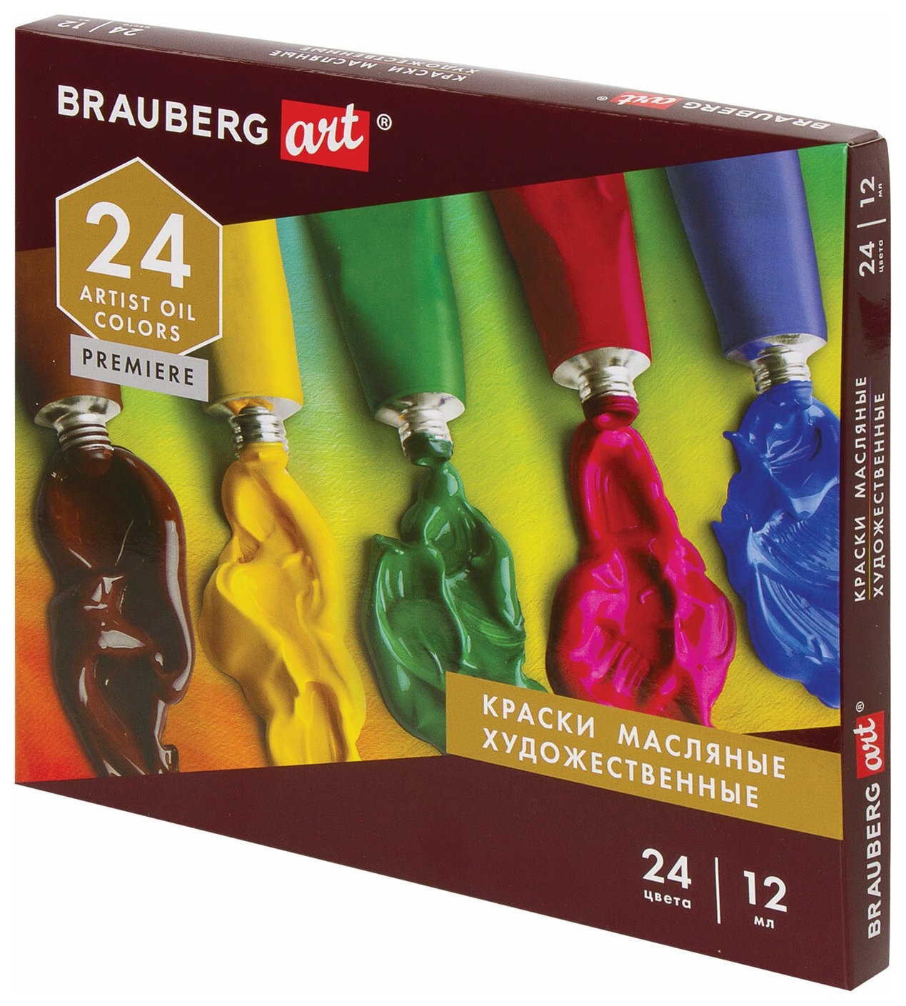 Краски масляные художественные Brauberg ART Premiere, 24 цв по 12 мл, проф. серия, в тубах, 191457
Краски масляные художественные Brauberg ART Premiere, 24 цв по 12 мл, проф. серия, в тубах, 191457