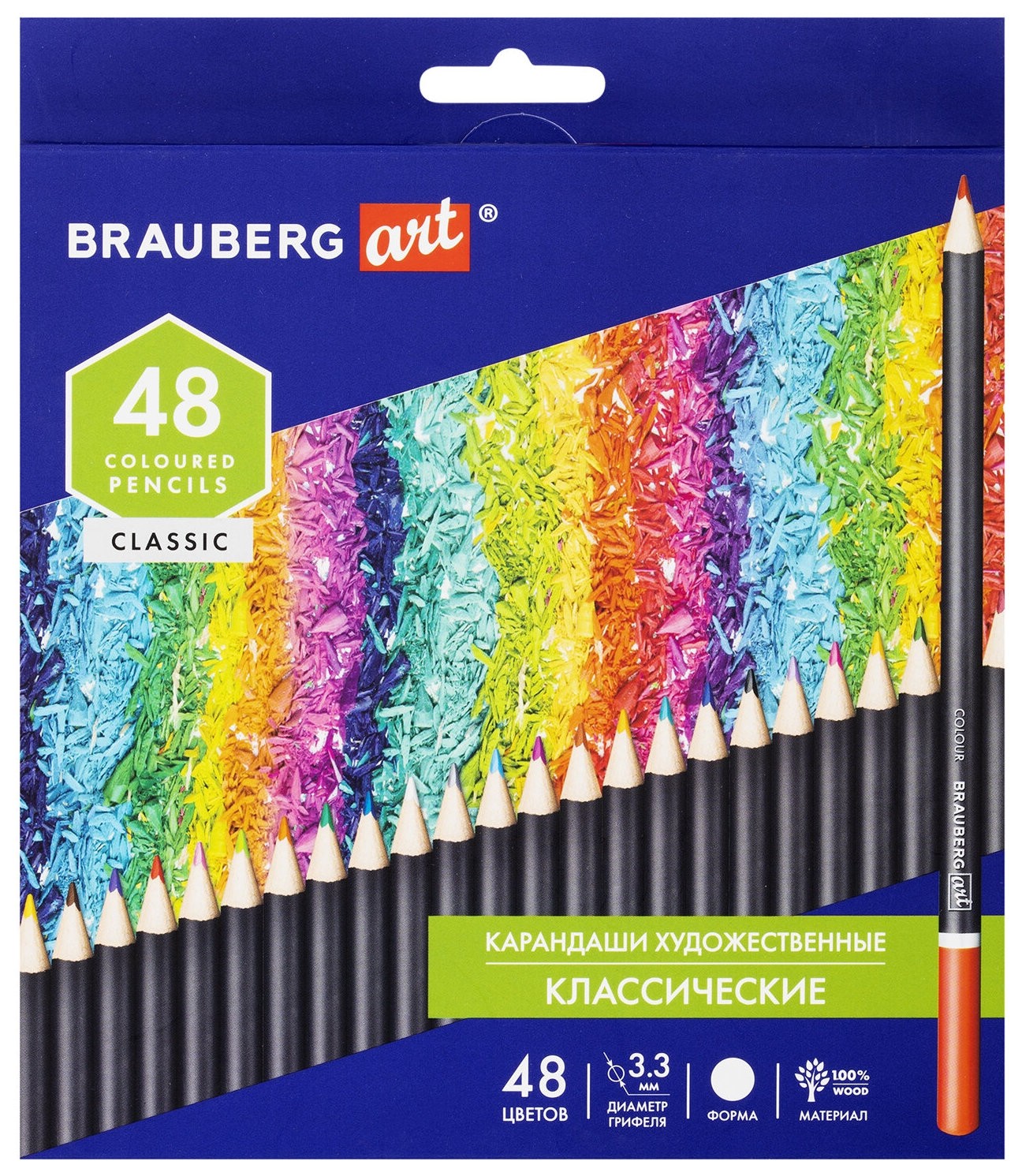 Карандаши художественные цветные Brauberg ART Classic, 48 цветов, мягкий грифель 3,3 мм, 181539
Карандаши художественные цветные Brauberg ART Classic, 48 цветов, мягкий грифель 3,3 мм, 181539