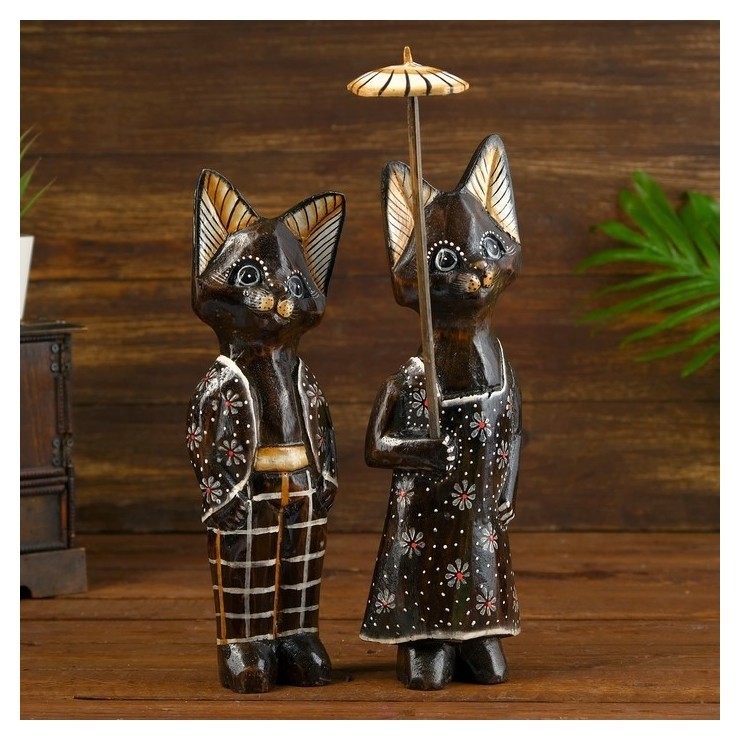 Сувенир дерево "Парочка котишек" (Набор 2 шт) 30х30х9 см, Коричневый 
Сувенир дерево "Парочка котишек" (Набор 2 шт) 30х30х9 см, Коричневый