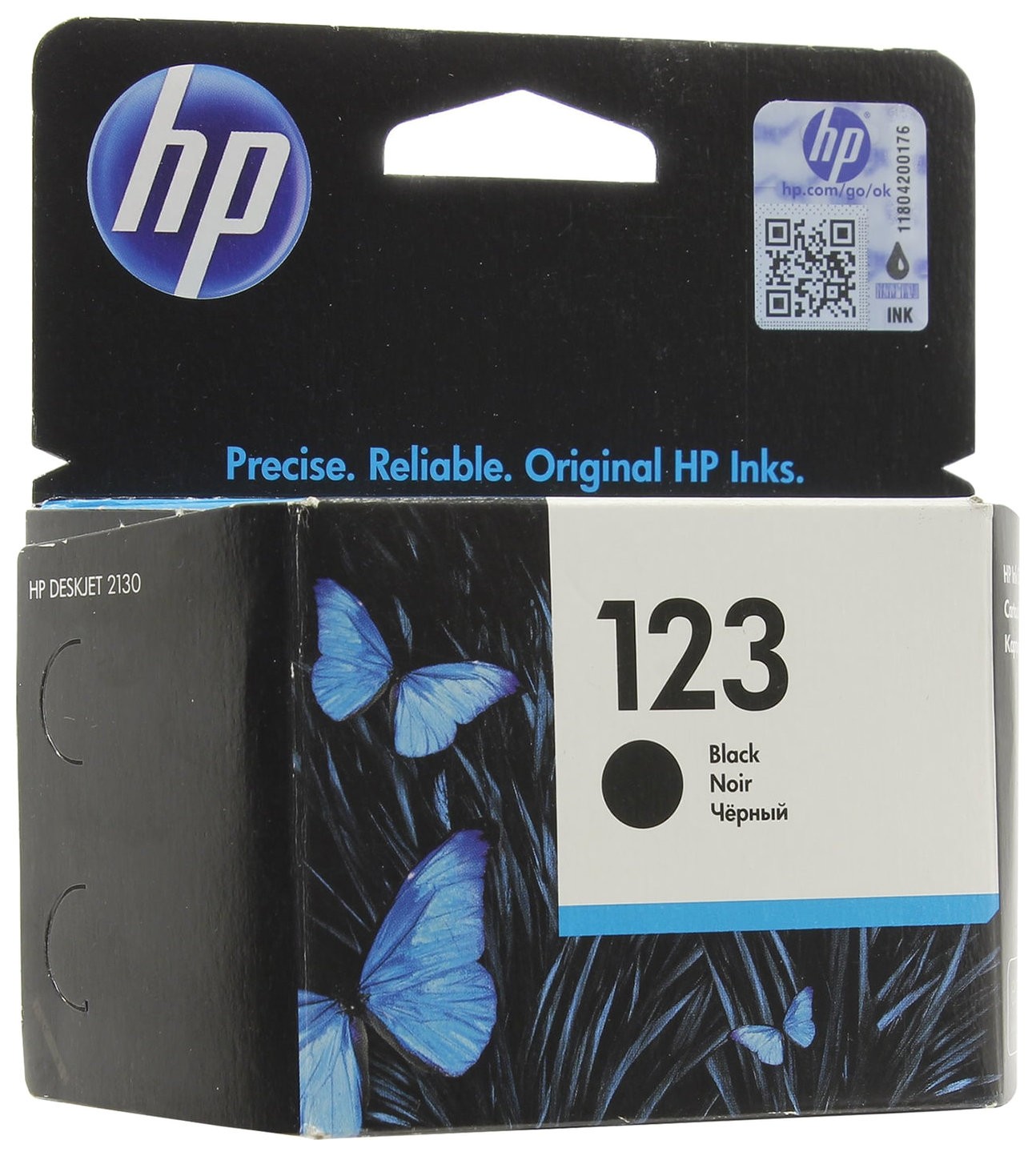 Картридж струйный HP (F6v17ae) Deskjet 2130, №123, чёрный, оригинальный, ресурс 120 стр., Черный
Картридж струйный HP (F6v17ae) Deskjet 2130, №123, чёрный, оригинальный, ресурс 120 стр., Черный