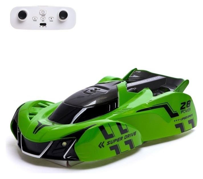 Антигравитационная машинка Wall Racer, радиоуправление, ездит по стенам, работает от аккумулятора, цвет зеленый
Антигравитационная машинка Wall Racer, радиоуправление, ездит по стенам, работает от аккумулятора, цвет зеленый