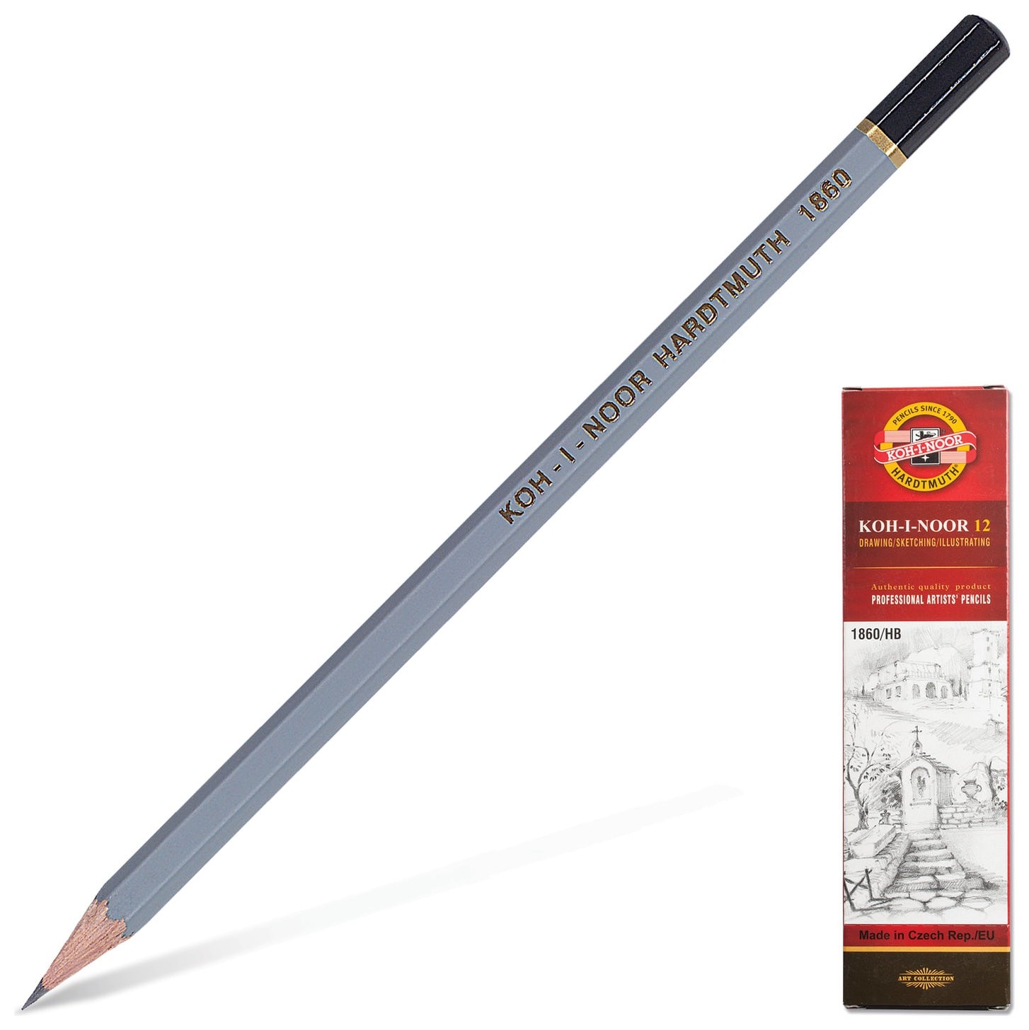 Карандаш чернографитный Koh-i-noor, 1 шт., "Gold Star", HB, без резинки, корпус серый, заточенный, 18600hb00104
Карандаш чернографитный Koh-i-noor, 1 шт., "Gold Star", HB, без резинки, корпус серый, заточенный, 18600hb00104