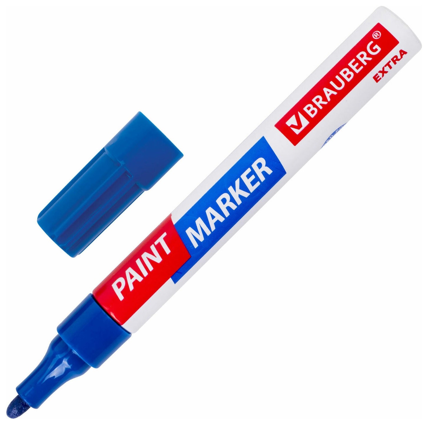 Маркер-краска лаковый Extra (Paint Marker) 4 мм, синий, усиленная нитро-основа, Brauberg, 151983
Маркер-краска лаковый Extra (Paint Marker) 4 мм, синий, усиленная нитро-основа, Brauberg, 151983