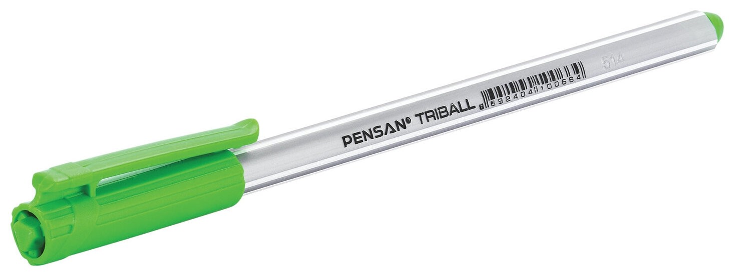 Ручка шариковая масляная Pensan "Triball", салатовая, трехгранная, узел 1 мм, линия письма 0,5 мм, 1003/12
Ручка шариковая масляная Pensan "Triball", салатовая, трехгранная, узел 1 мм, линия письма 0,5 мм, 1003/12