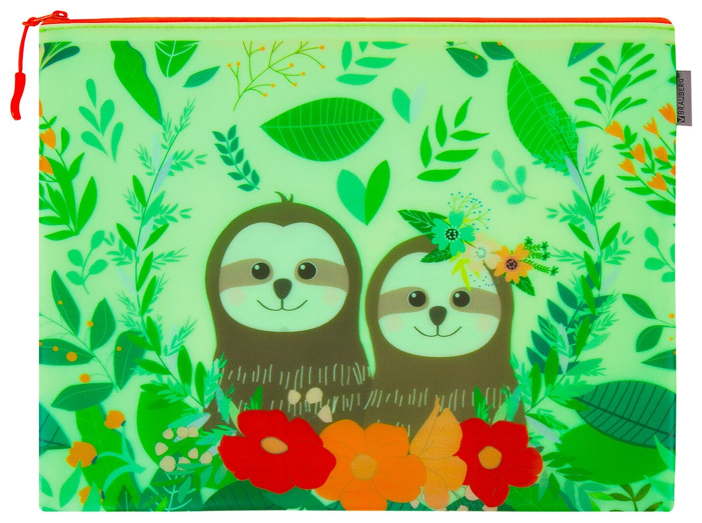Папка для тетрадей A4 Brauberg, мягкий, водонепроницаемая молния, "Sloths", 34х26 см, 229263
Папка для тетрадей A4 Brauberg, мягкий, водонепроницаемая молния, "Sloths", 34х26 см, 229263