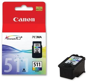 Картридж струйный CANON (CL-511) Pixma MP240/MP260/MP480, цветной, оригинальный, ресурс 244 стр.  Canon