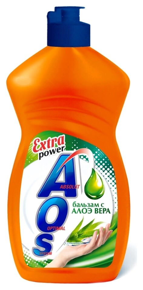 Средство для мытья посуды Бальзам с Алоэ Вера Aos