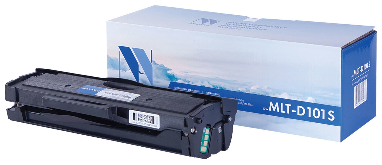 Картридж лазерный Nv Print (Nv-mlt-d101s) для Samsung Ml-2160/65/scx-3400/3405, ресурс 1500 стр.