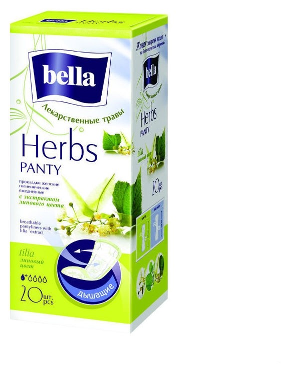 

Прокладки ежедневные Panty Herbs Tilia с экстрактом липового цвета