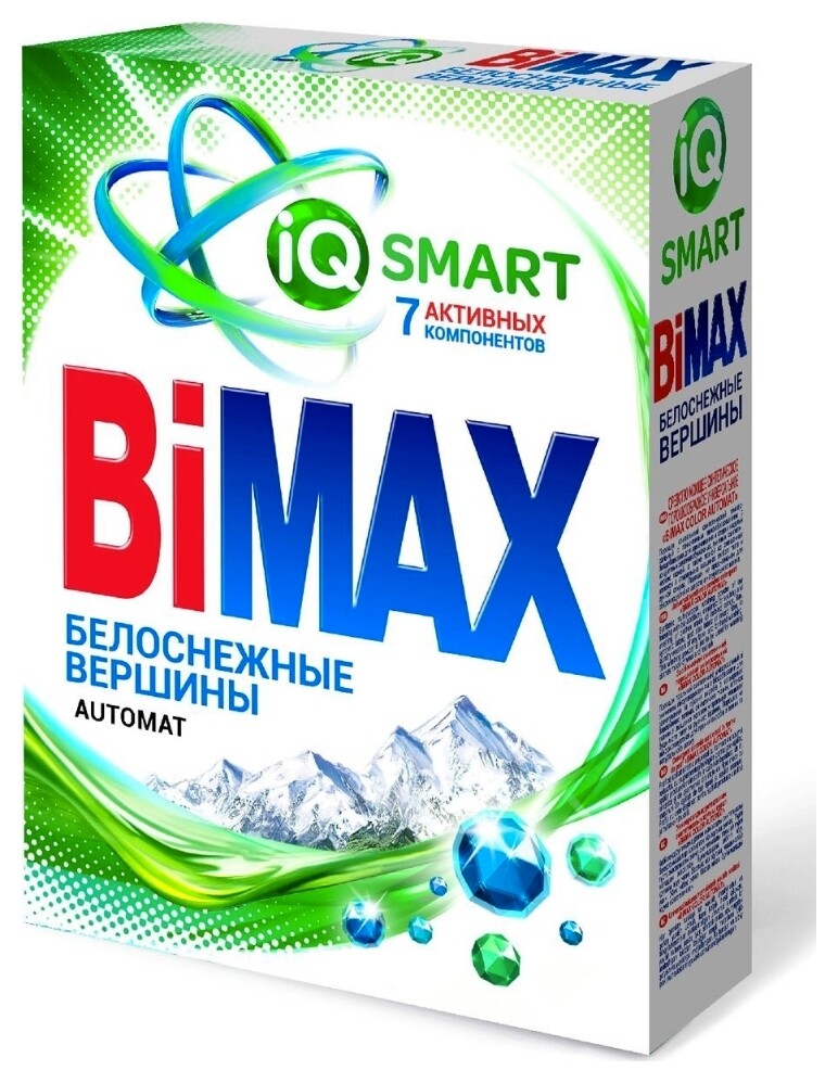Стиральный порошок автомат Белоснежные вершины Bimax