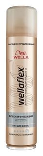 Лак для волос суперсильной фиксации "Блеск и фиксация" Wellaflex Wella Professional