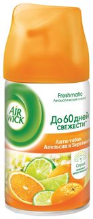Сменный баллон для освежителя воздуха "Анти-табак Апельсин и бергамот" Airwick