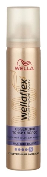 Лак для волос Объем для тонких волос супер-сильной фиксации Wella Wellaflex