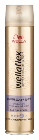 Лак для волос Объем до 2 дней экстрасильной фиксации Wellaflex Wella Wellaflex
