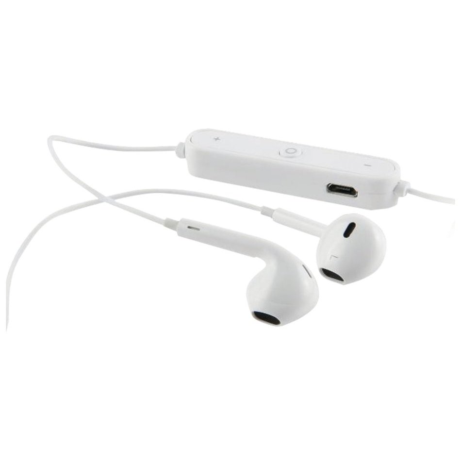 Наушники с микрофоном (гарнитура) RED LINE BHS-01, Bluetooth, беспроводые, белые