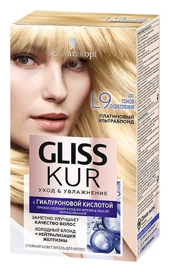 Тон L9 Платиновый ультраблонд  Gliss Kur