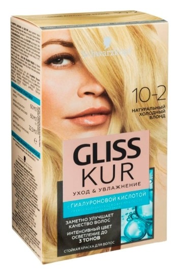 Тон 10-2 Натуральный холодный блонд  Gliss Kur