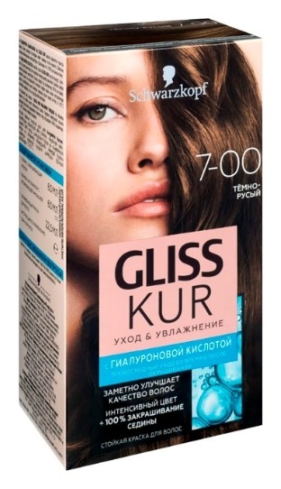 Тон 7-00 Тёмно-русый Gliss Kur