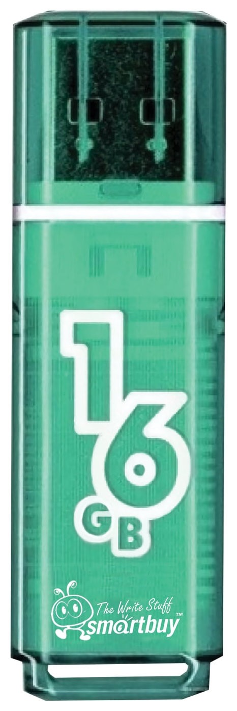 

Флэш-диск 16 GB, SMARTBUY Glossy, USB 2.0, зеленый
