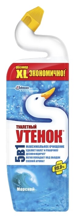 Средство по уходу за туалетом 5в1 Морской Туалетный Утёнок