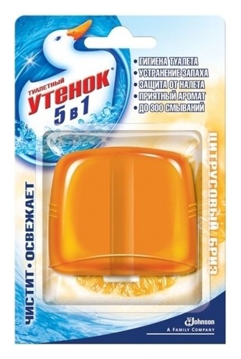 Освежитель для унитаза сменный блок  Туалетный Утёнок