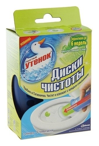 Средство по уходу за туалетом запасной блок  Туалетный Утёнок