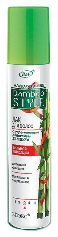 Лак для волос с укрепляющим действием бамбука суперсильной фиксации Белита - Витекс Bamboo Style