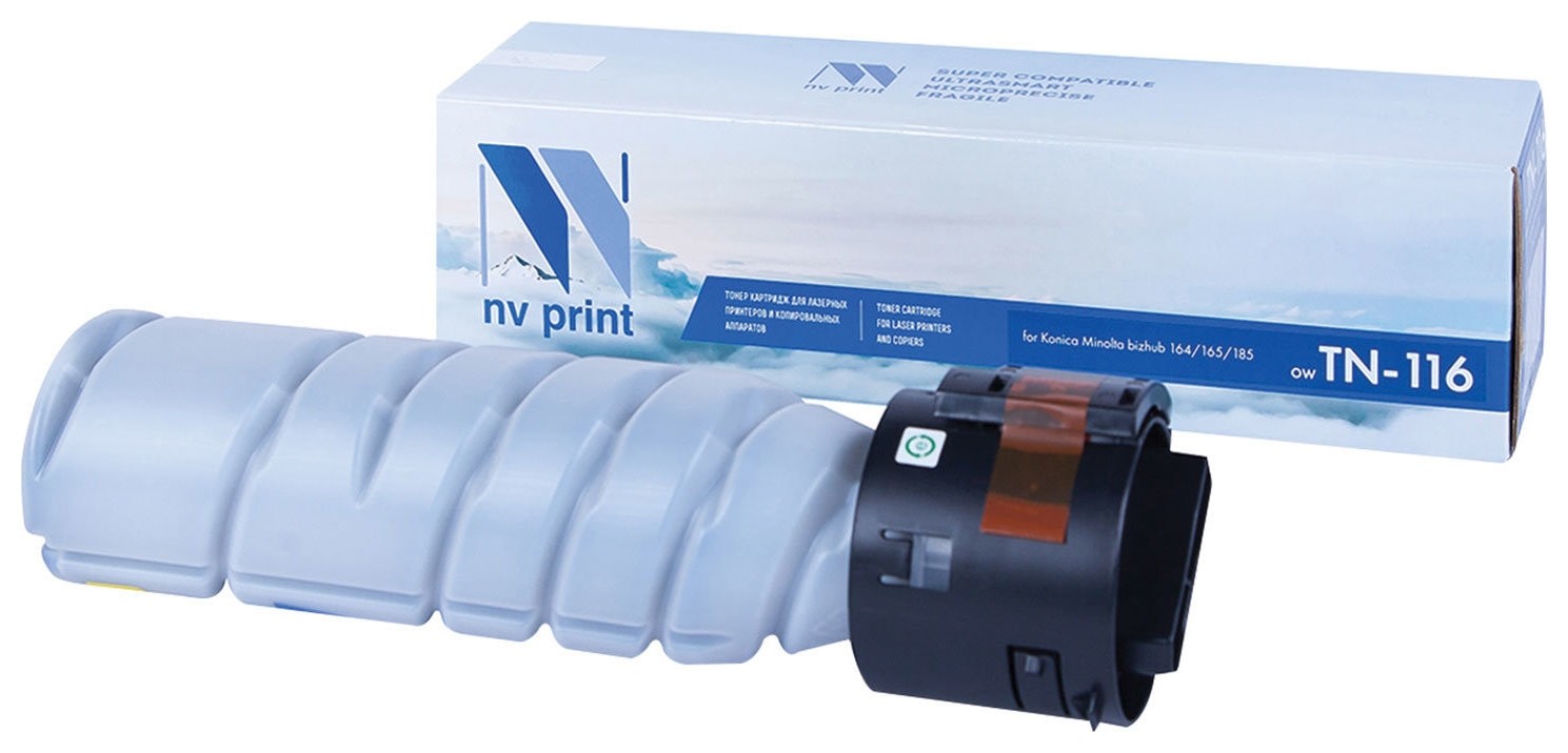 

Тонер-картридж лазерный Nv Print (Nv-tn-116) для Konica Minolta 164/165/185, ресурс 9000 стр., Черный