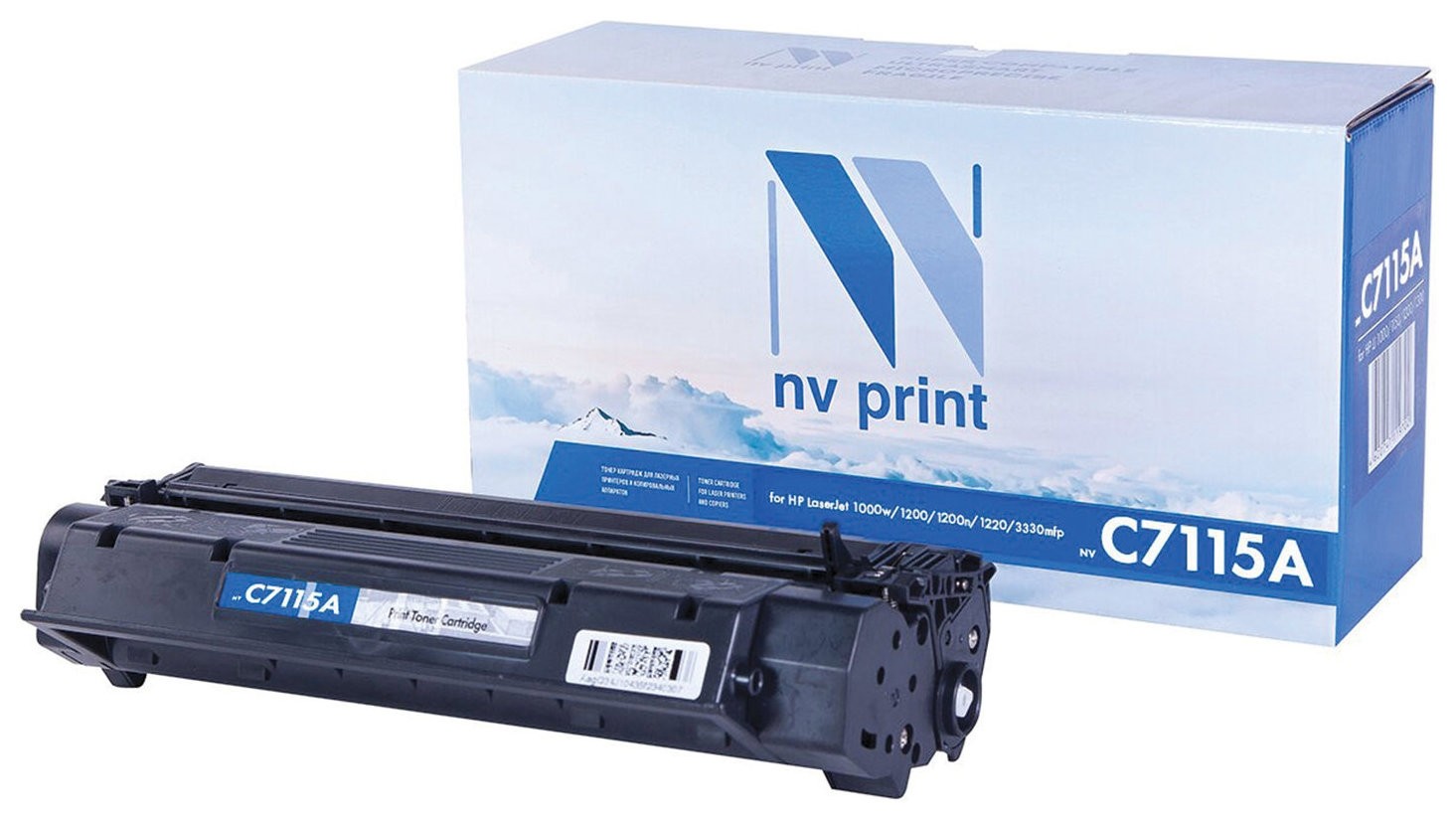

Картридж лазерный Nv Print (Nv-c7115a) для Hp Lj 1000w/1005w/1200/1220, ресурс 2500 стр., Черный