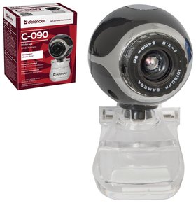 Веб-камера Defender C-090, 0,3 мп, микрофон, Usb 2.0, регулируемое крепление, черная Defender